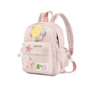 Jeweidea Mochila Infantil para Niñas y Niños Mochilas Escolares Personalizadas con Nombres Mochila Preescolar Mochila Guarderia con Oso Regalos de Regreso a Clases para Niñas y Niños (B-Rosa)