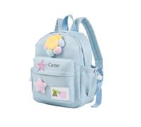 Jeweidea Mochila Infantil para Niñas y Niños Mochilas Escolares Personalizadas con Nombres Mochila Preescolar Mochila Guarderia con Oso Regalos de Regreso a Clases para Niñas y Niños (B-Azul)