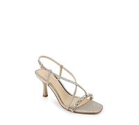 Jewel Badgley Mischka Alexis, Sandalia con talón Mujer, Oro Claro, 39.5 EU