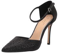 Jewel Badgley Mischka Mujer Bomba, Negro Satinado, 37.5 EU