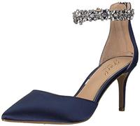 Jewel Badgley Mischka Raleigh Kitten D'Orsay - Puntera Puntiaguda, Marino, 38 EU