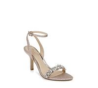 Jewel Badgley Mischka Sandalias de tacón adornadas para mujer, rosa (Rose gold), 37.5 EU