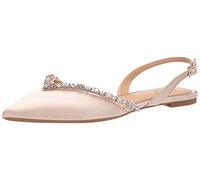 Jewel Badgley Mischka Zapatos de Ballet Camden para Mujer, Champán Satinado, 39 EU