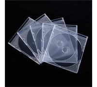Jewel Cases - Cajas de almacenamiento estándar para CD, 40 unidades, caja de almacenamiento de un solo disco, caja de CD vacía de plástico transparente