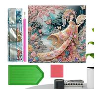 Jewel Painting Diy Kit - Gem Art Craft Set, Educational and Aesthetic Shine Project with Brush for Kids, Adults, and Family, Home Decoration for Bedroom, Living Room, Office, Apartment, Wall Hanging