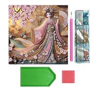 Jewel Painting Diy Kit - Gem Art Craft Set, Educational and Aesthetic Shine Project with Brush for Kids, Adults, and Family, Home Decoration for Bedroom, Living Room, Office, Apartment, Wall Hanging