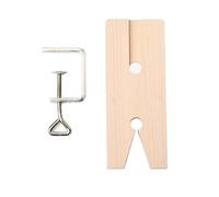 Jewelers Banco - Lámpara de madera con abrazadera de madera para fabricación de joyas, banco de trabajo de Jewelers, herramientas de fabricación de joyas con enchufe de pasador de banco