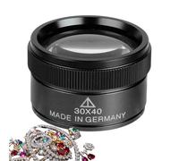 Jewelers Lupa - Lupa de 30X para joyas, gemas, lupa portátil para reparación electrónica, estudio de geología, observación de plantas, detalles de pintura, ayuda de lectura, coleccionables