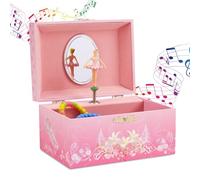 Jewelkeeper - Caja Joyero de Música Rosada para Niña con Bailarina Estrella - Melodía del Lago de los Cisnes