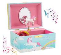 Jewelkeeper - Joyero de Música para Niña con Unicornio y Arco Iris - Melodía The Beautiful Dreamer