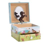 Jewelkeeper - Joyero Musical para niñas con cajón extraíble diseño de granero y caballo - melodía Allá En el Rancho Grande
