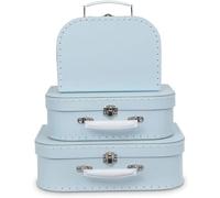 Jewelkeeper - Maletas Decorativas de cartón, Juego de 3 - Baúl para Juguetes para cumpleaños, Bodas, Navidad, guarderías, decoración de Oficina, vitrinas y Fotos - Diseño Floral romántico