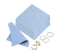 Jewellery Cleaning Cloth 50 Pack - 8 x 8 cm Tarnish Remover Polishing Wipes For Silver Gold Platinum Rings Watches Glasses | Soft Non Scratch Polishing Rags For Home Travel Jewellery Care