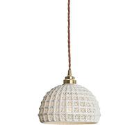 Jewellery lámparas de araña, Accesorios Modernos de Luces Colgantes Vintage Luces Colgantes de Techo Negro con cerámica festoneada Sombra de latón de Mediados de Siglo lámpara Colgante de latón para