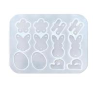 Jewellery Moulds - Diy Easter Crafting Stencil, Butterfly Flower Rabbit Egg Design Holiday Earring Molds, Diy Easter Crafting Stencil, Earring Mold for Family Women Men Girls School Home