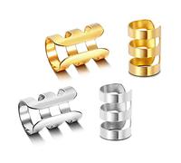 JewelrieShop varios colores Unisex acero inoxidable Punk Rock oreja, cartílago de la oreja non-Piercing clip On pendientes