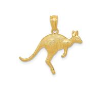 Jewelry Affairs Colgante de canguro de oro amarillo de 14 quilates, 17 x 24 mm