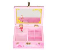 Jewelry Boxes, Earrings Organizer, Gift Ready Child Safe Charming Display Cute Keepsake Compact Layout, Musical Box for Birthday, Bedroom, Decor for 3-5 Years Old Kids