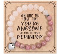 Jewelry&Card - Regalos inspiradores para mujeres, pulseras Sometimes You Forget You're Awesome, regalos para el día de la madre, regalos únicos para mamá, hija, adolescentes, hermana, mejores amigas