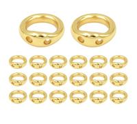 Jewelry Connecting Rings 20Pcs Copper Double Hole Jewelry Connecting Rings