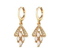 Jewelry Crystal Geometry Pendant Hanging Ear Cuff Hoops Decorations For Women Earrings