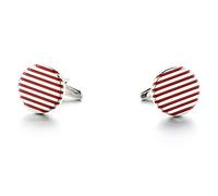Jewelry Cufflinks Men's Cufflinks Shirt Cufflinks Fashion Red Stripe Cufflinks Wedding Cufflinks Set