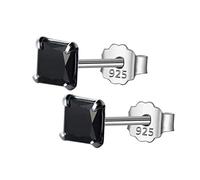Jewelry Cute Tiny Black Square Stud Earrings Girls Lady Women