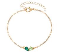 Jewelry Lot - Pulseras de piedra natal para mujer, delicada pulsera de oro con piedra natal, cumpleaños para ella, relleno de calcetines para adolescentes, pulsera ajustable chapada en aniversario,