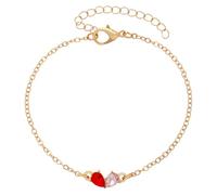 Jewelry Lot - Pulseras de piedra natal para mujer, delicada pulsera de oro con piedra natal, cumpleaños para ella, relleno de calcetines para adolescentes, pulsera ajustable chapada en aniversario,