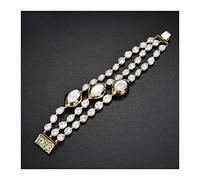 Jewelry Natural Pearl 8 3 Rows White Pearl White Keshi Pearl China