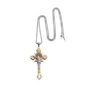 Jewelry New 2025 Arrival Italian Christian Saint St. Benedict Cross Stainless Steel Necklace Pendant Men And Women Religion Catholic Jesus Amulet With For You Accessories Trendy Creative Gift gift
