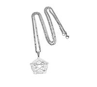 Jewelry New 2025 Arrival Stainless Steel Pentagram Pendant Necklace Celtic Star Moon Wicca Pagan Necklace Magic Amulet Jewelry for Men and Women with for You Accessories Trendy Creative Gift gift