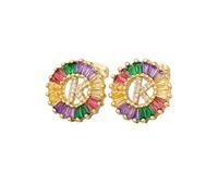 jewelry New 2025 For Arrival 26 Initial Letters Earrings Fine Gift For Women Alphabet Rainbow Stud Earrings With For You Jewelry Fashion Accessories eative Gift, Free s