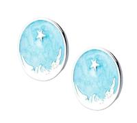 jewelry New 2025 Round Abstract Stud Earrings For Women Enamel Fashion Stars Fine Jewelry Pendientes 2025 New For With For You jewelry