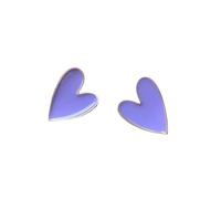jewelry New 2025 Unique Sweet Enamel Heart Earrings for Women Peach Love mple Korean Wedding Jewelry Party Pendientes Gift Jewelry Fashion Accessories eative Gift jewelry