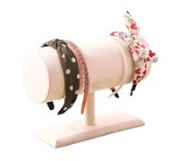 Jewelry Organizer - Fabric Fashion Tower, Bracelet Stand | 27x9x20cm Soft Touch Design with Modern Aesthetic, Decorative Headband Storage for Girls Hair Accessories Apartment Desk Closet Dressing Tabl