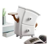 Jewelry Organizer with Drawer - Funny Stationery Storage Box, Desktop Organizer Cabinet with Creative Design, Bedroom Vanity Case, Study Office Tray, Ideal for Apartment Entrance Cloakroom