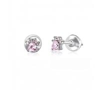 Jewelry Pink Stud Earrings Women Anti-Allergy Ear Studs for