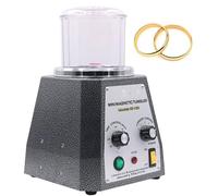 Jewelry Polisher Machine,Magnetic Tumbler Jewelry Polisher,Capacity 400G,Grinding And Polishing, Removing Burrs, Surface Polishing,For Jewelry, Wood, Glass, Stone, Carving, HUANGHAIQIU