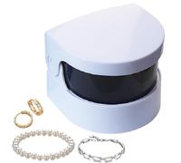 Jewelry Retainer Cleaner Machine, Electric Portable Ultrasonic Cleaner, Leakproof Design, Deep Cleaning Tool for Necklaces, Glasses, Bracelets, Dentures, Shavers, Earrings