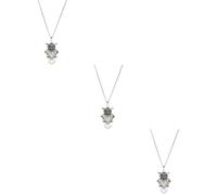 Jewelry Women Oil Pendant Diffusers Diffuser for Essential Oils Owl Necklace Silver