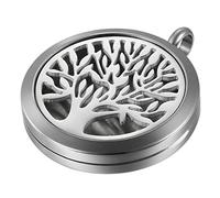 JewelryWe Collar con Colgante de Aromaterapia Difusor de Aceites Esenciales, Hada Bonita Colgante Retro Vintage Collar de Perfume Regalo Original para Su Amor, 6 Fieltros