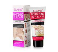 JewelryWe Crema Blanqueadora Natural de las Partes Privadas Blanqueamiento Crema Blanqueamiento de la Piel para Cara Axila Codo Piernas Rodilla Bikini Área Blanqueamiento