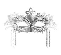 JewelryWe Máscara Mascarada Veneciana Mujer: Máscara de Disfraz Cola de Fénix Romana Italiana Decoraciones para Fiestas de Carnaval de Halloween Cosplay