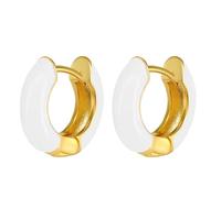 JewelryWe Pendientes de aro grandes redondos: pendientes grandes ligeros de plata 925 Ideas de regalo para mujeres, Acero inoxidable