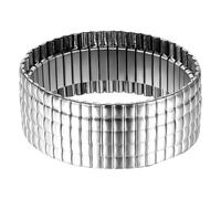 JewelryWe Pulsera de serpiente para mujer, elástica, de acero inoxidable, elástica, para mujeres y niñas, 8/10/12/20 mm de ancho, oro/plata, [6.5, 7.5] inches or [16.51, 19.05] cm, Acero inoxidable