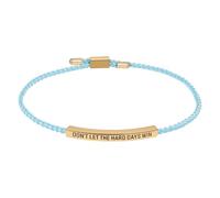 JewelryWe Pulsera trenzada inspiradora: pulsera ajustable de cuerda tejida a mano de acero fino "Don't Let the Hard Days Win, joyería motivacional para mujeres y hombres, Acero inoxidable