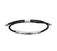 JewelryWe Pulsera Trenzadas Inspiradora Unisex: Brazalete de No Dejes que los Tiempos Difíciles te Superen para Hombre y Mujer con Control Deslizante Ajustable - para Regalos