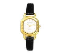 JewelryWe Reloj Analógicos Retro Mujer: Relojes de Pulsera Cuarzo Vestir Correa de PU Caja de Ultrafina - para Regalo