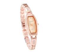 JewelryWe Reloj Analógicos Tonel Mujer: Relojes de Pulsera Cuarzo Vestir Pequeño Correa de Acero Inoxidable Fina - para Regalo